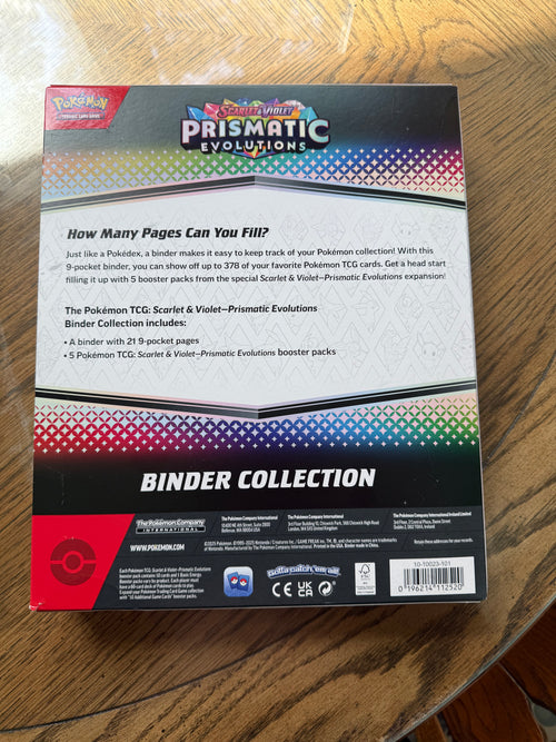 Pokemon TCG Prismatic Evolutions Binder Collection