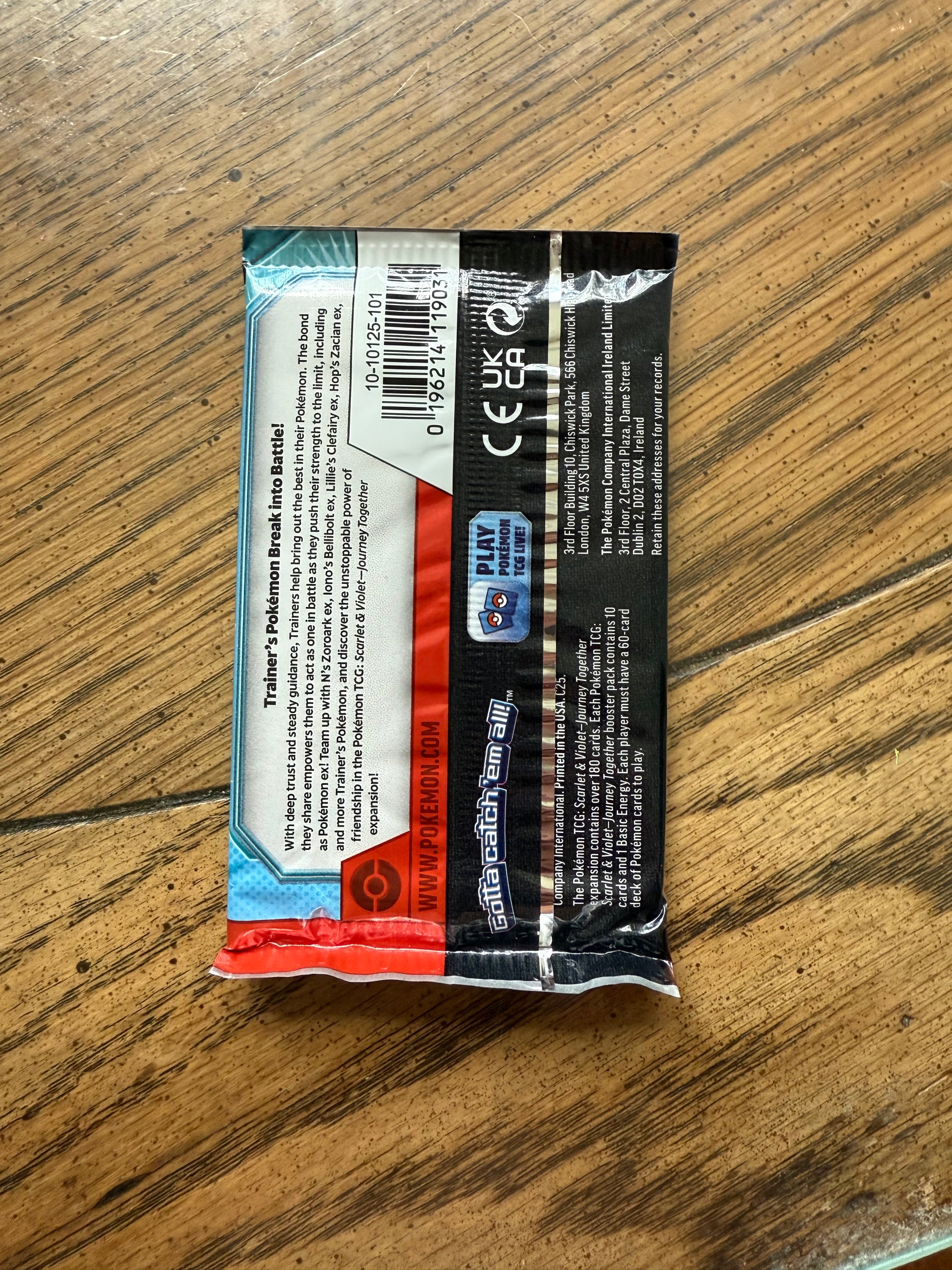 Pokemon Journey Together Booster Pack